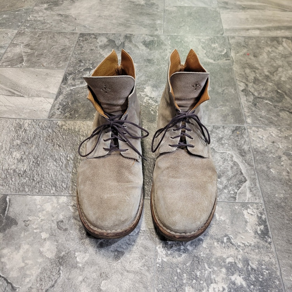 Fiorentini + Baker Eternity Taupe Oiled Suede Lace Up Distressed‎ Ankle Boots 9 - Picture 5 of 9